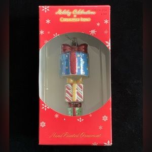 Christopher Radko Christmas Present Christmas Ornament Hand Painted Holiday